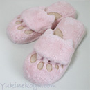 くたねこ 肉球5本指スリッパ ピンク