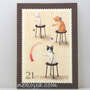 猫ポストカード ヨーヨー