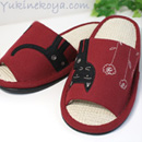 猫山さん スリッパ レッド