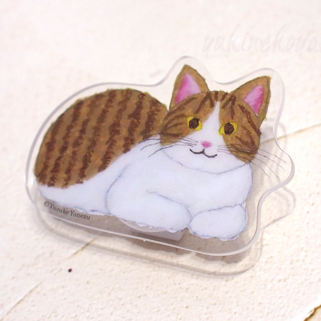 猫型 ダイカットクリップ 米津祐介 2WAYクリップ ネコ グリーティングライフ