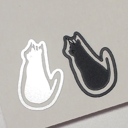 猫のプチクリップ(プチクリ) 後ろ向き猫