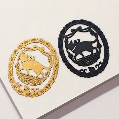 猫のプチクリップ(プチクリ) リボン猫