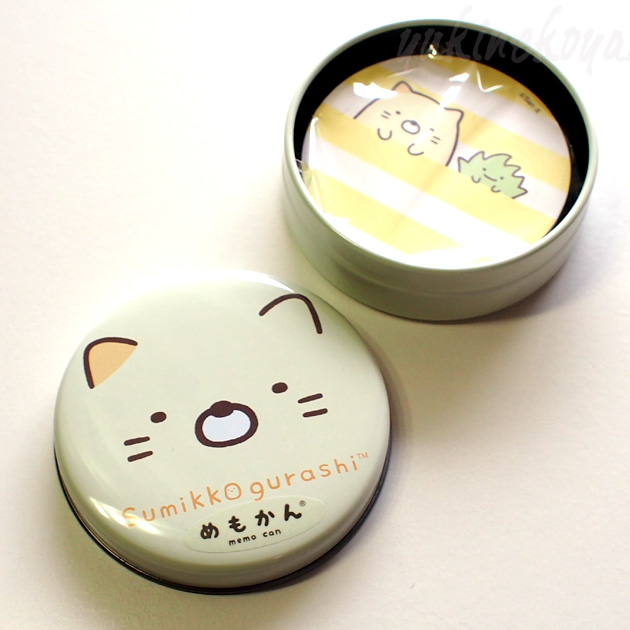 【すみっコぐらし】猫めもかん(缶入り立体メモ)