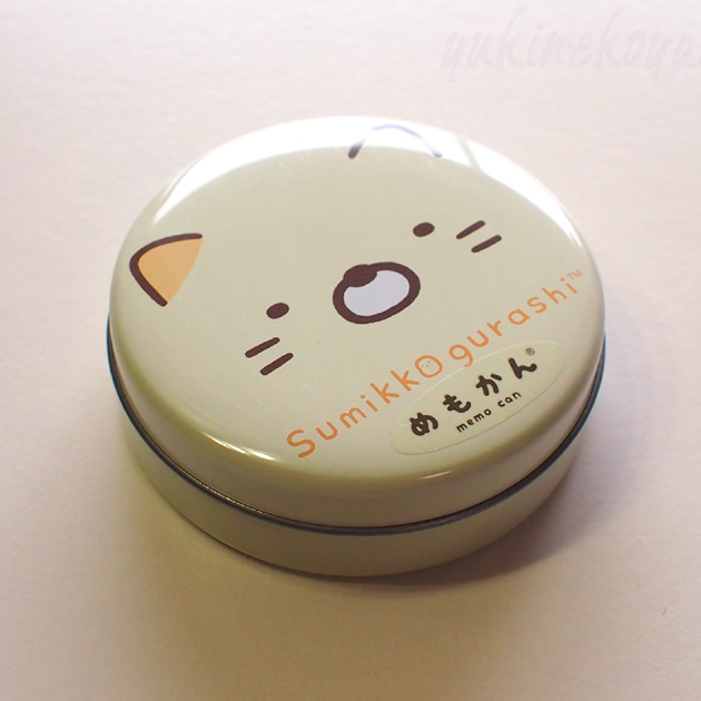 【すみっコぐらし】猫めもかん(缶入り立体メモ)