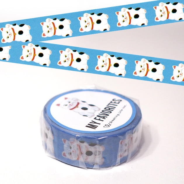 招き猫のマスキングテープ