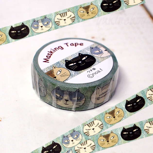 猫のマスキングテープ】ウチ猫 ノアファミリー::猫雑貨・猫グッズのお店－雪猫屋－