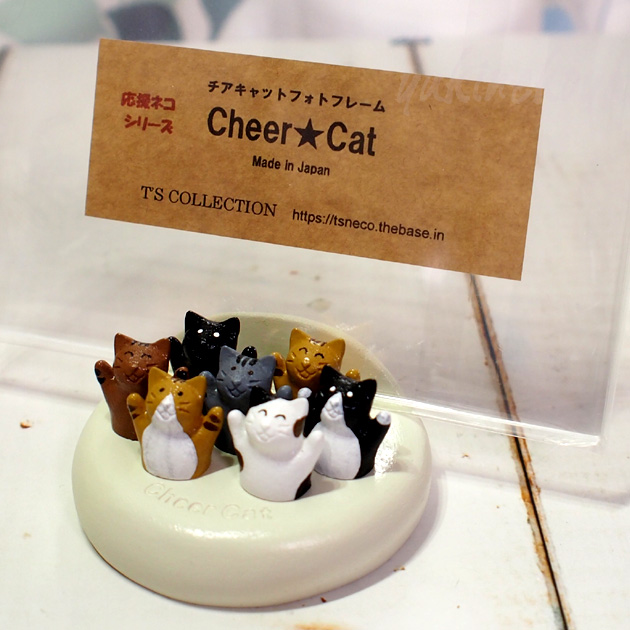 猫のフォトフレーム　チアキャット７匹【T's COLLECTION・ティーズコレクション】