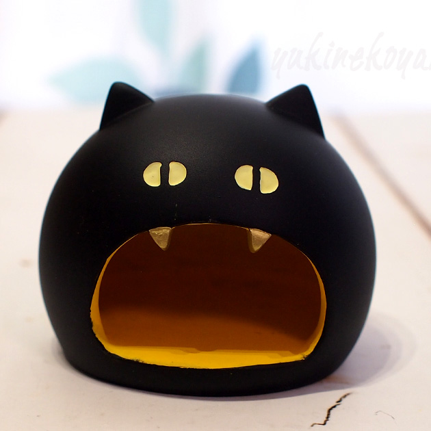猫のマスコット　黒猫ちぐら★デコレ(DECOLE)concombre　まったりマスコット