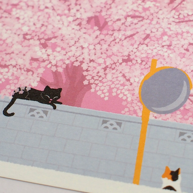 �y�L�̃|�X�g�J�[�h�z���т˂��@���̖؂̉��Łi�X�r���E����Ƃ��̂�j�i���L�E�O�єL�j