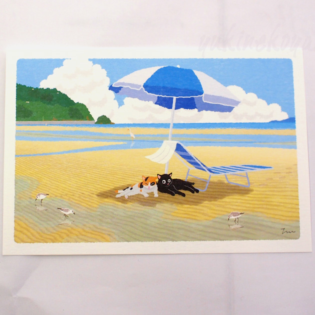 �y�L�̃|�X�g�J�[�h�z���т˂��@�r�[�`�ł����Q�i�X�r���E����Ƃ��̂�j�i���L�E�O�єL�j