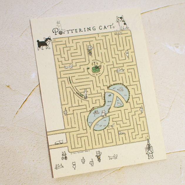 ��w�m�[�g�݂����ȔL�̃|�X�g�J�[�h ������ �|�^�����O�L���b�g