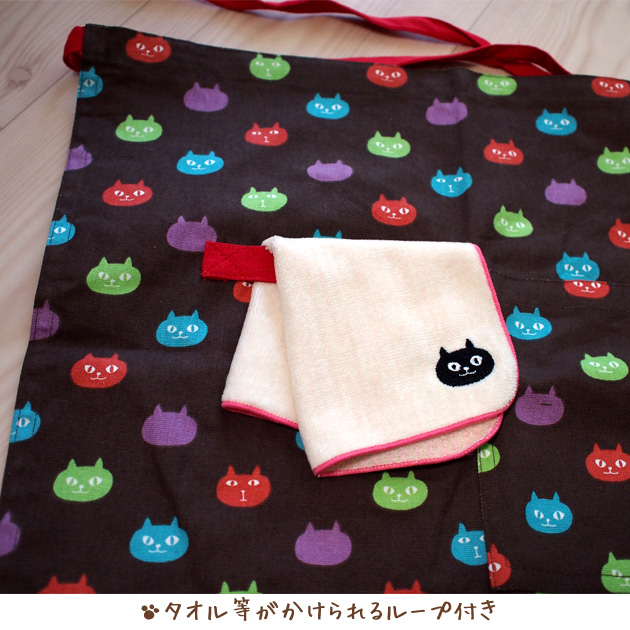 「ネコマンジュウ」いたずら猫 ギャルソンエプロン【ネコマンドロップ】