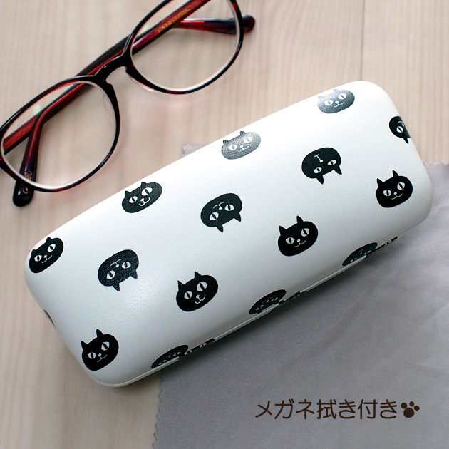 ネコマンジュウ」イタズラネコ メガネケース【グラスネコマン